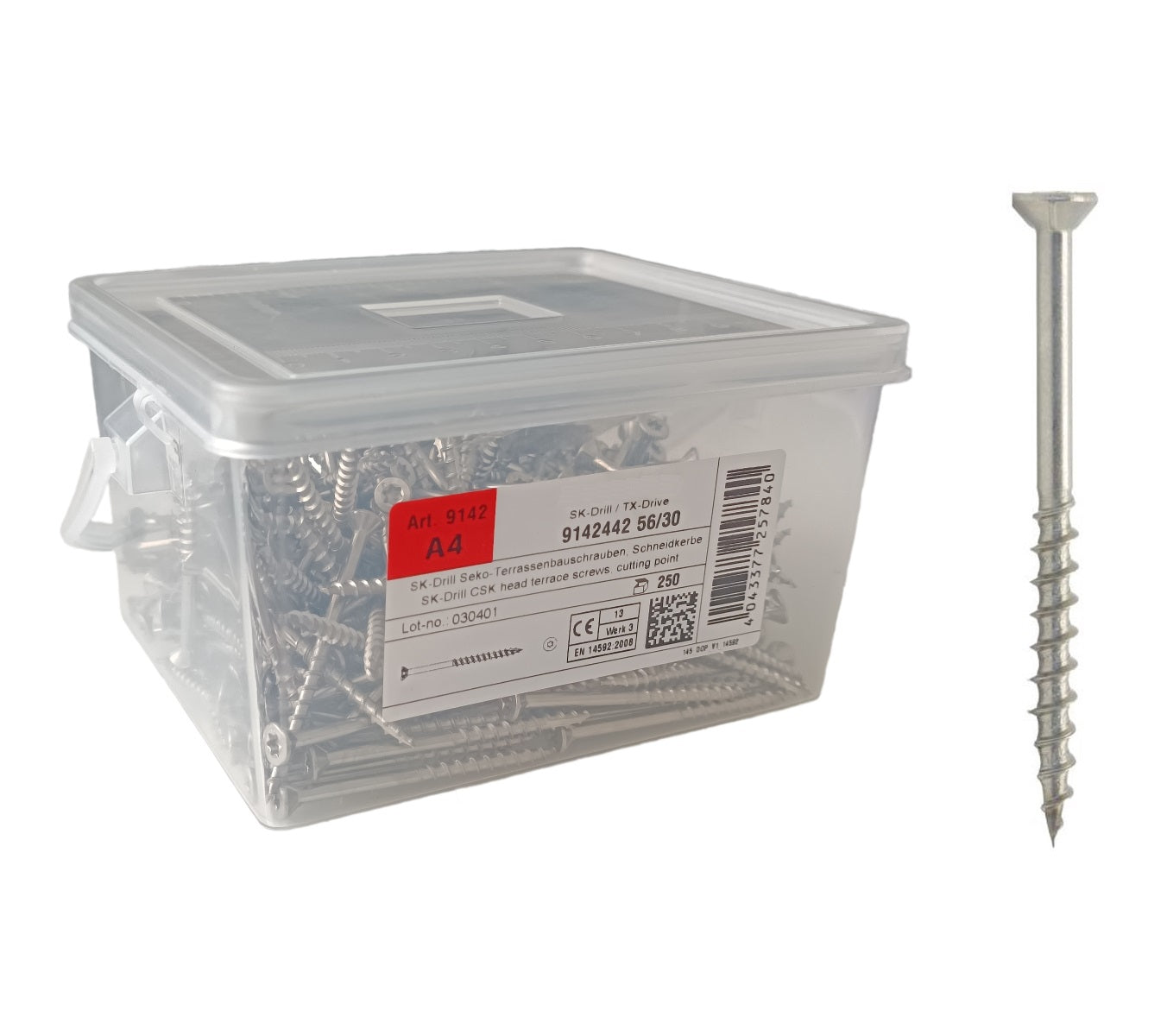 9142 - Deck Screws (4.2 x 56 mm) (250 pcs.) A4