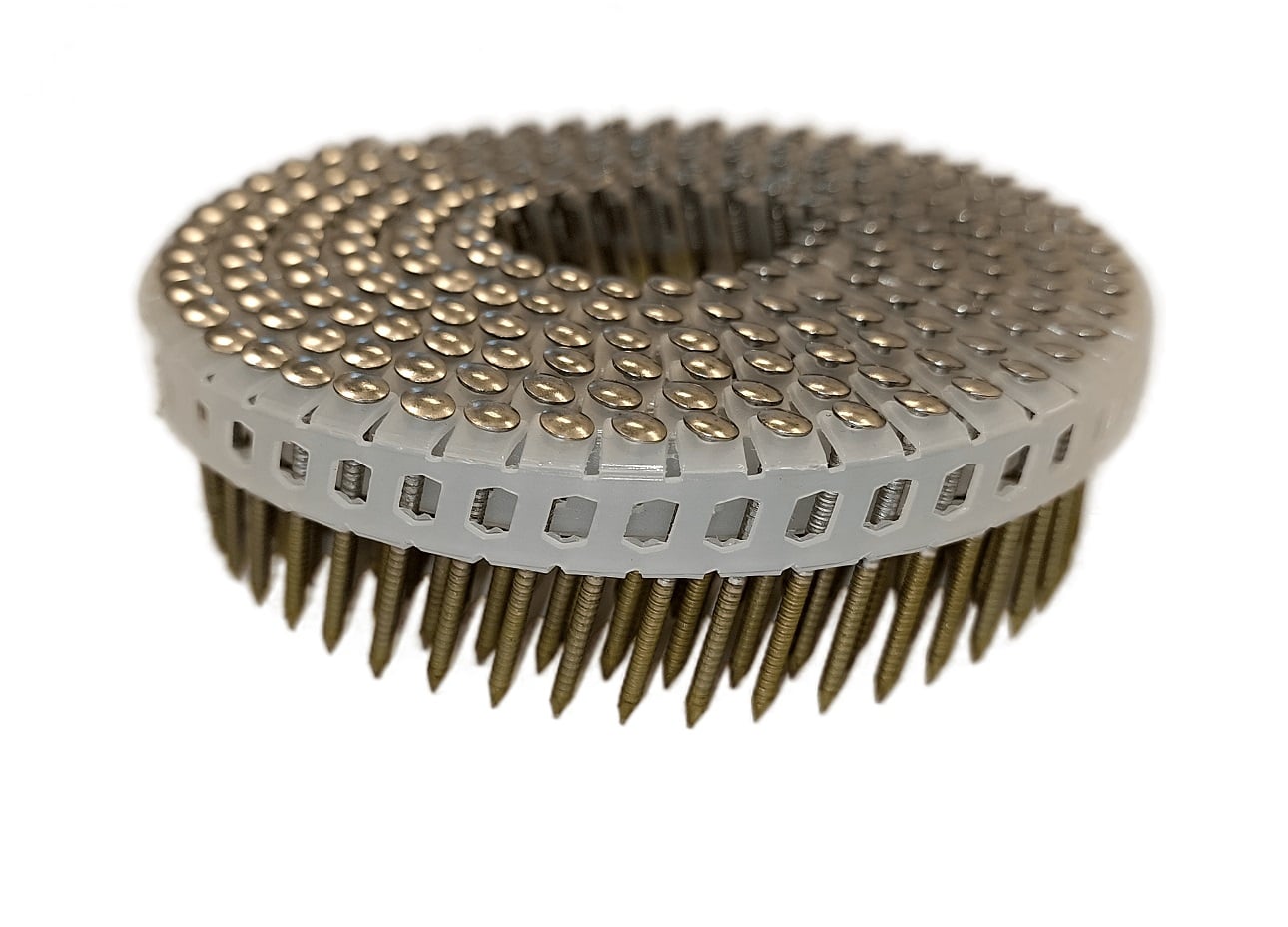 Coil nails 16° stainless steel, half-round head, ribbed (1.8 x 30 mm) (12800 pcs)