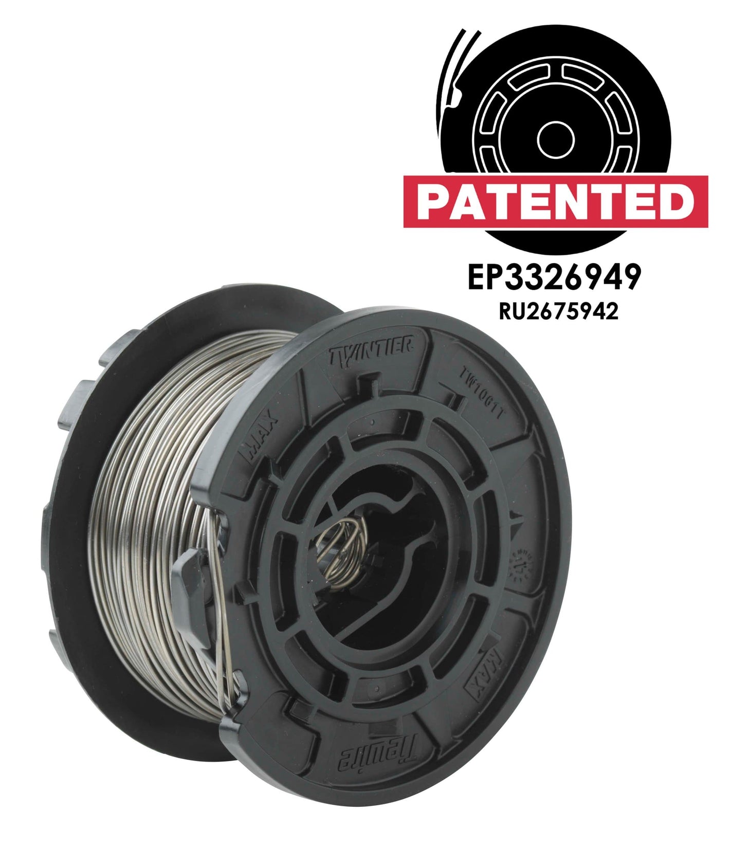 MAX TW1061T dubultā armatūras stieple ruļļos (1 mm; 30 ruļļi)