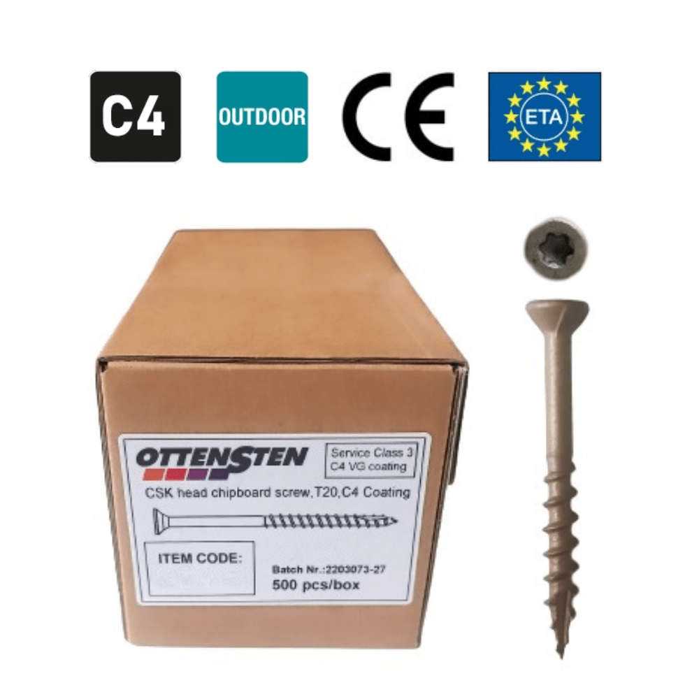 4PRO - Countersunk Head Screws (4.2 x 41-56 mm) (500 pcs) C4