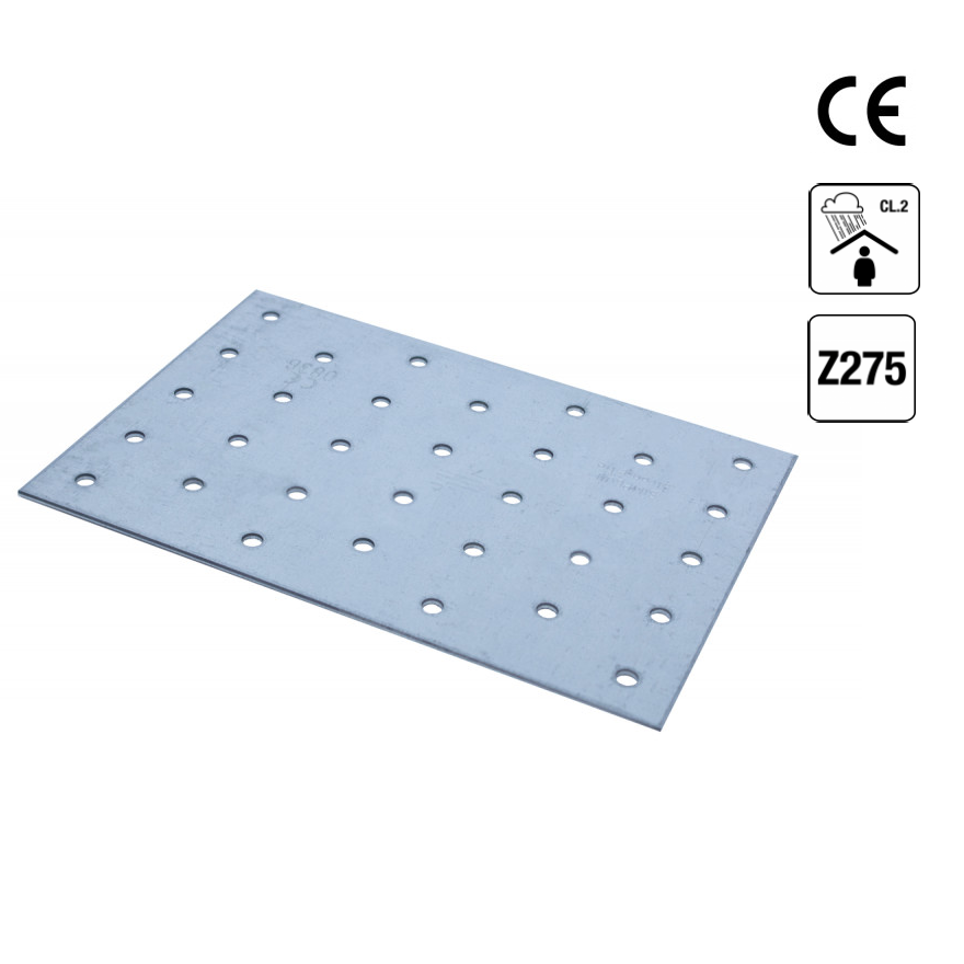 Naglu plate, caurumu plate (CE sertificēta; 2 mm bieza)