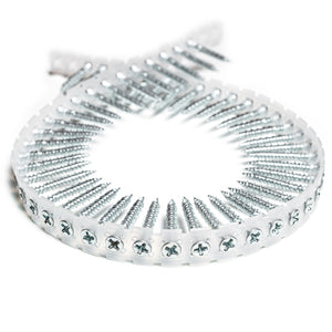 Skrūves lentā OSB / koks pie koka (4.2 X 55mm; cinkotas; SENCO)