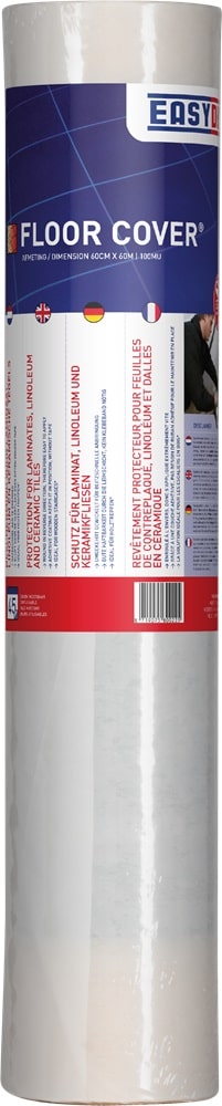 EASYDEK Temporary Protective Material for Laminate, Tile, or Linoleum Flooring (100mk x 0.3/0.6/0.9m x 60m)