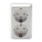 EGANT Double Surface-Mounted Socket with Earthing IP20