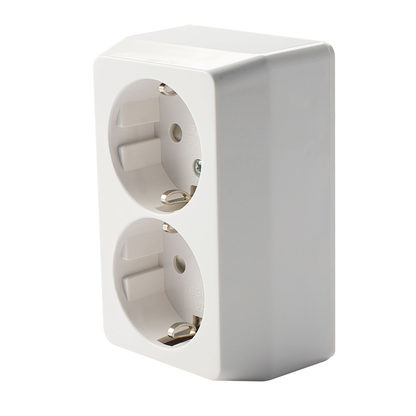 EGANT Double Surface-Mounted Socket with Earthing IP20