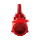 Rewirable Two-Sided Socket IP44 Red