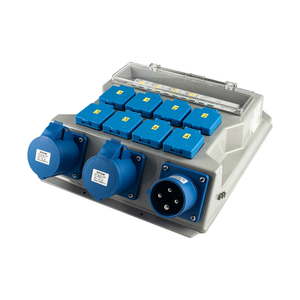 Būvlaukuma sadales panelis 8×230V / 4-pol. 230V IP44