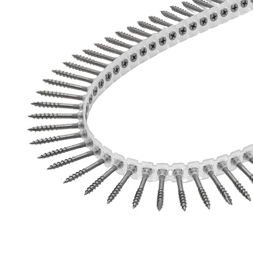 Strip wood screws for wooden floor/terrace fastening, RUSPERT coating (4.2 x 42 mm) (1000 pcs)