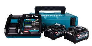 Makita XGT lādēšanas komplekts 40Vmax 2×4.0Ah + ātrais lādētājs
