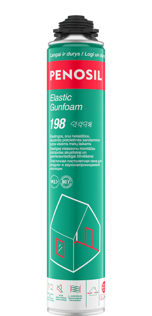 PENOSIL Elastic Gunfoam 198 Elastic PU Gun Foam 800 ml Green