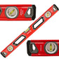 4PRO - Magnetic Aluminium Spirit Level Set with Handles (60 / 120 / 200 cm)