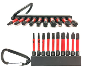 4PRO Trieciena uzgaļu komplekts TX PH ar karabīni 10 gab S2 tērauds