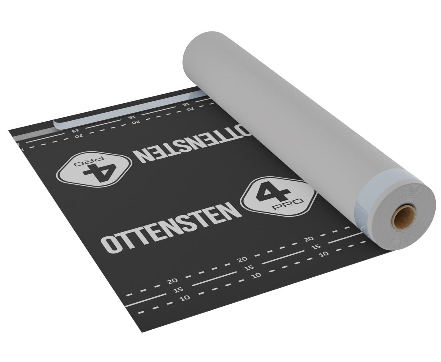 4PRO-135SK2 - difūzijas membrāna ar 2 līmlentes joslām 135 g/m² (1.5 x 50 m) (75m2)