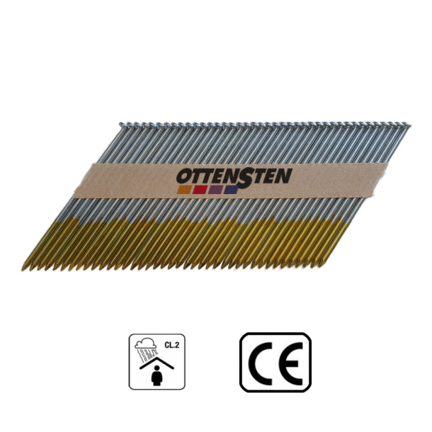 Strip Nails 34° Galvanized, Smooth (3.1 x 90 mm) (3000 pcs.)