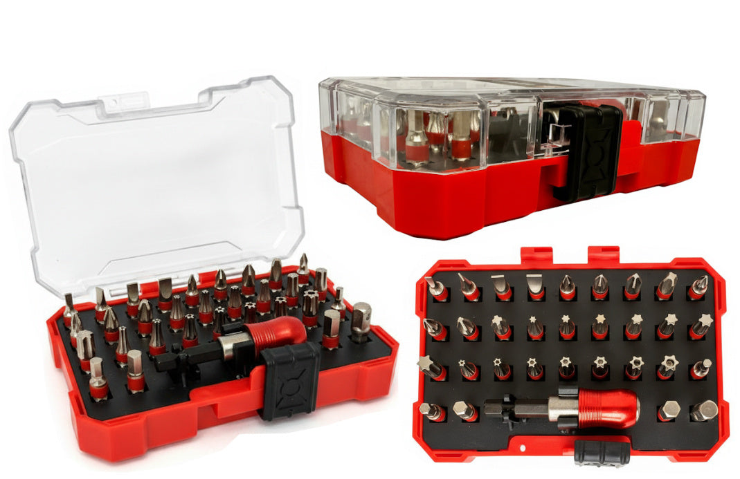 4PRO Magnetic Impact Bit Set TX/PH/PZ, 32 pcs (S2 Steel)