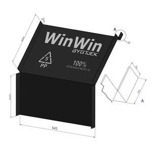 Diffusion Open Roof Panels "Win Win" (distance between rafters 600 mm) (450 x 850 x 50 mm)