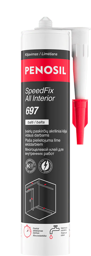 PENOSIL SpeedFix All Interior 697 – Acrylic Adhesive 290 ml white