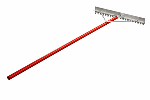 Magnija asfalta, betona izlīdzināšanas grābeklis ar neasiem zobiem vienā pusē 762 mm ar 1830 mm kātu