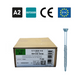 Nerūsējošā tērauda fasādes skrūves kokam 3.2x40–50 mm TX A2