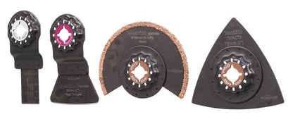 Makita Starlock multiinstrumenta asmeņu komplekts flīzēšanas darbiem B-67496, 4 gab.