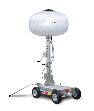 LIGHT BOY LED balona apgaismojuma tornis ar ratiņiem, 4,4 m, 800 W