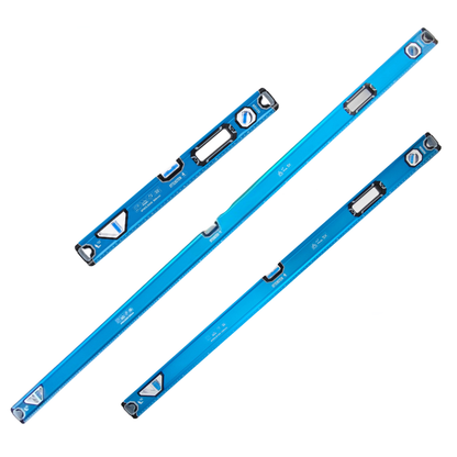 4PRO Magnetic Level Set, 3 pcs (60/120/200 cm), 3 Vials & Handles