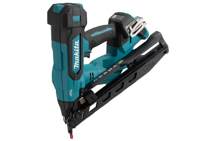 Makita DBN620 18V LXT akumulatora apdares naglotājs, 15 GA, 34°, 32–64 mm (bez akumulatora, ar koferi)