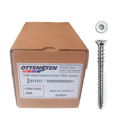 4PRO - Regulācijas skrūves ar gremdgalvu, cinkotas (6.0 x 70-110 mm)