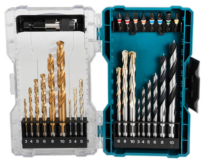 27-Piece Drill and Screwdriver Bit Set with Locking Bit Holder