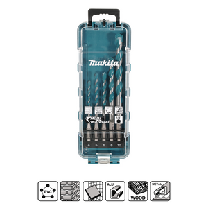 Universālais urbju komplekts Makita E-16732 TCT, 1/4", 5 gab. (4–10 mm)