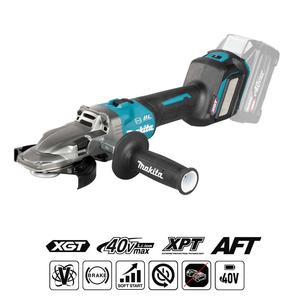 Makita XGT® GA055GZ Low-Profile Angle Grinder – 125 mm, 40Vmax