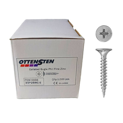 Skrūves reģipsim cinkotas 3,5 X 32-42mm (cinkotas, bērtās, ģipškartons - metāls)