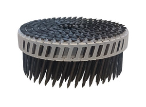 Nerūsējošā tērauda melni oksidētas naglas ruļļos  (2.5 x 50 mm; 15°; A2)