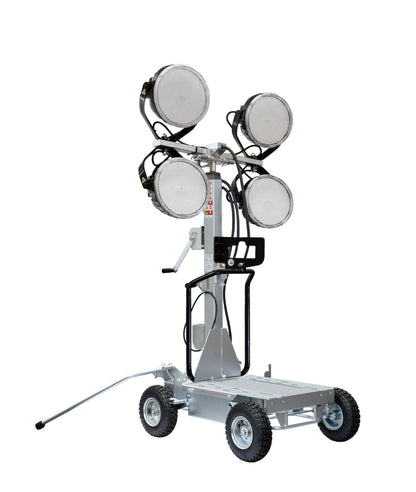 LIGHT BOY mobilais LED apgaismojuma tornis ar riteņiem, 4,1 m, 1200 W