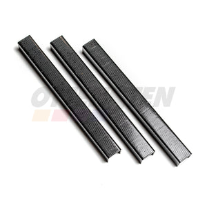 OMER 80/AT skavas 12mm; cinkotas; 21 gauge; melnas; 10000 iepak.