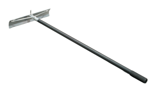 Alumīnija betona iestrādes grābeklis ar āķi 508×102 mm garums 1530 mm