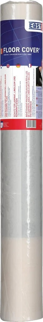 EASYDEK Floor cover lamināta, flīžu vai linoleja pagaidu aizsarg materiāls (900 mm x 60 m; 100mk biezs)