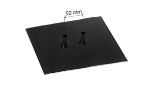 EISEDICHT GDD21 FassadenDICHT Double Pipe Grommet 2 × 15–22 mm – 230 × 230 mm