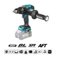 Makita XGT® DF003G Cordless Drill Driver, 40Vmax, 180 Nm, Brushless