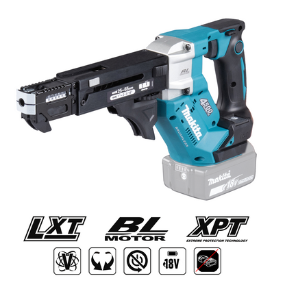 Makita 18V LXT skrūvmašīna DFR552Z (automātiskā skrūvju padeve; 25-55mm; bez akumulatora)