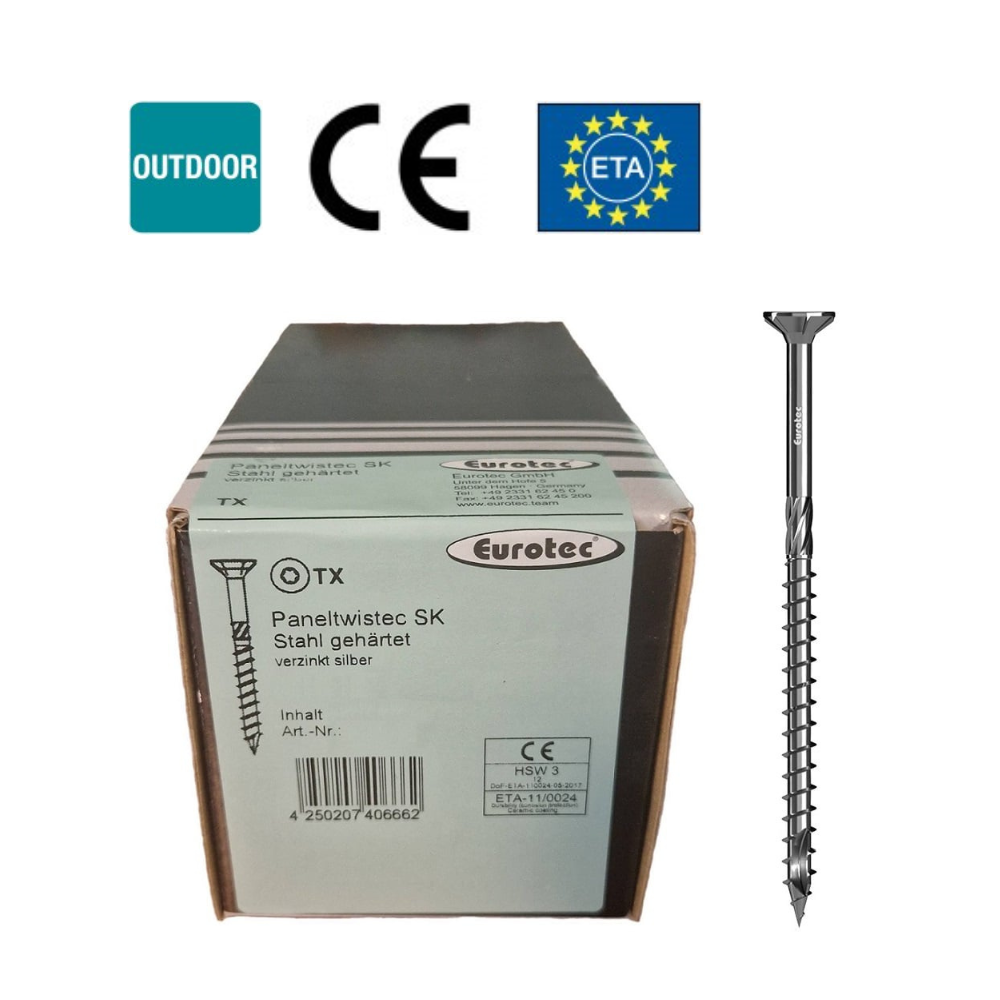 Eurotec Paneltwistec 1000 - Countersunk Head Screws (6.0 x 80-200 mm)