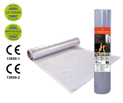 WINCO Firebreather Alu A2 W1 nedegoša un atstarojoša membrāna (1.2m x 35m/50m; 42m2/60m2)