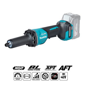 Makita XGT® GD002G Z gala slīpmašīna – 40Vmax, 7 000–29 000 rpm/min