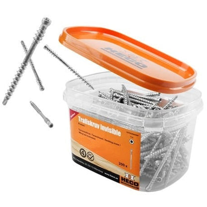 HECO Invisible - Terrace Screws (4.2 x 60 mm) (200 pcs.) C4