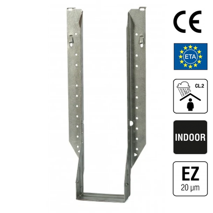 IUSE i-beam brusu kurpe (redzamas fiksācijas brusu savienojums)