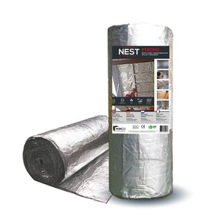 WINCO Intech Strong nedegoša un atstarojoša augsta blīvuma gaisa un tvaika kontroles membrāna (1m x 25m; 25m2)