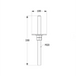 DOMAX PPSR Adjustable Post Base for Concrete, Height Adjustable