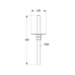 DOMAX PPSR Adjustable Post Base for Concrete, Height Adjustable