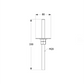 DOMAX PPSR Adjustable Post Base for Concrete, Height Adjustable