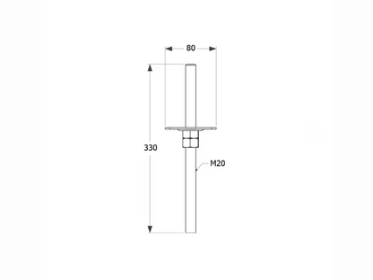 DOMAX PPSR Adjustable Post Base for Concrete, Height Adjustable